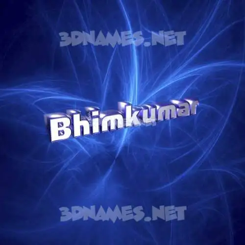 bhimkumar in Plasma style - 3D name wallpaper