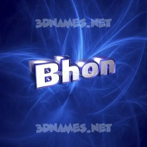 bhon in Plasma style - 3D name wallpaper bhon in Plasma style - 3D name wallpaper