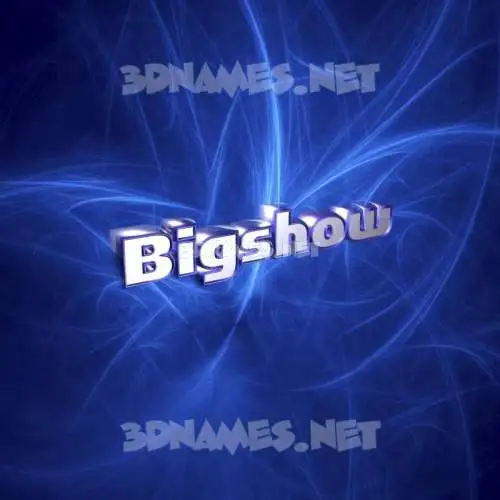 bigshow in Plasma style - 3D name wallpaper bigshow in Plasma style - 3D name wallpaper