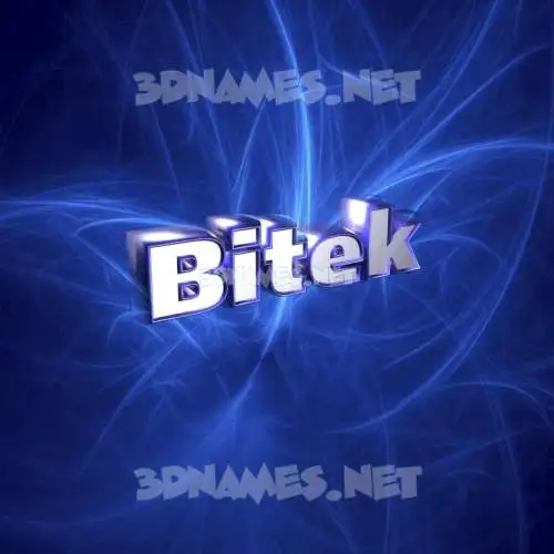 bitek in Plasma style - 3D name wallpaper bitek in Plasma style - 3D name wallpaper