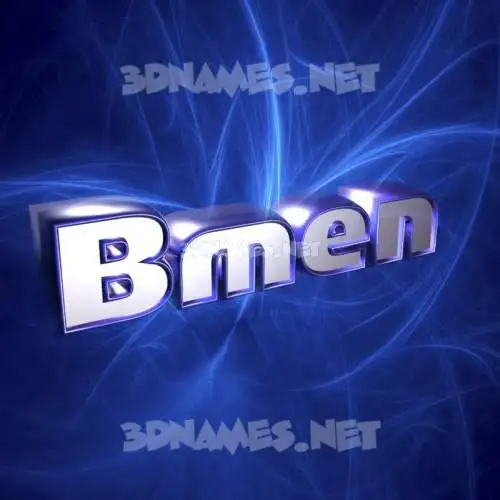 bmen in Plasma style - 3D name wallpaper bmen in Plasma style - 3D name wallpaper