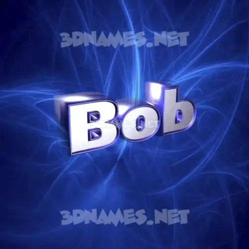 bob in Plasma style - 3D name wallpaper