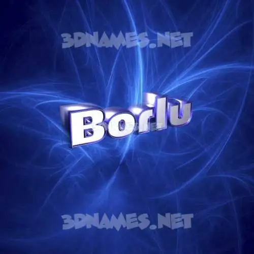 borlu in Plasma style - 3D name wallpaper