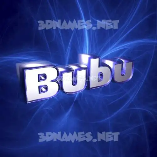 bubu in Plasma style - 3D name wallpaper bubu in Plasma style - 3D name wallpaper
