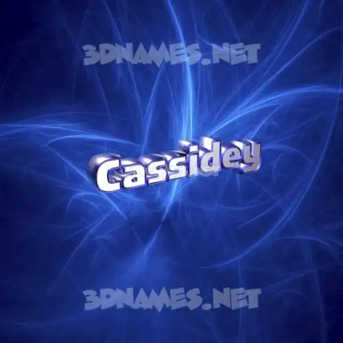 cassidey in Plasma style - 3D name wallpaper