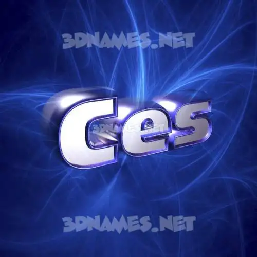 ces in Plasma style - 3D name wallpaper
