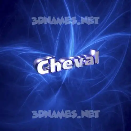 cheval in Plasma style - 3D name wallpaper cheval in Plasma style - 3D name wallpaper