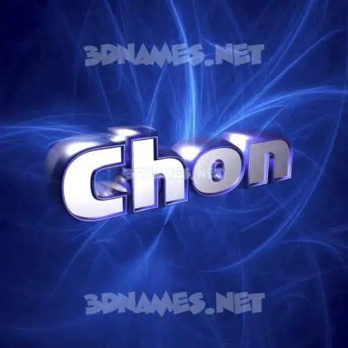 chon in Plasma style - 3D name wallpaper chon in Plasma style - 3D name wallpaper