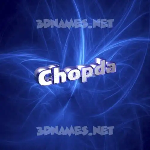 chopda in Plasma style - 3D name wallpaper