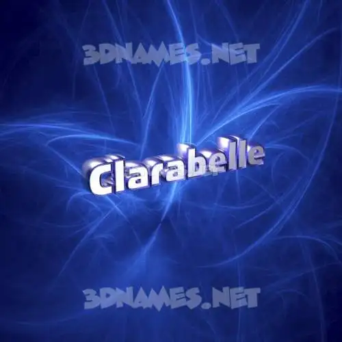 clarabelle in Plasma style - 3D name wallpaper