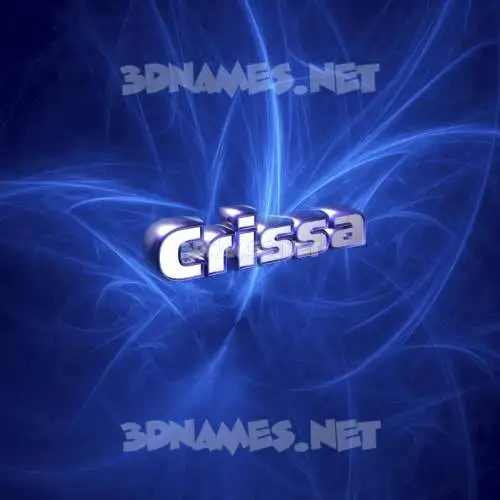 crissa in Plasma style - 3D name wallpaper crissa in Plasma style - 3D name wallpaper