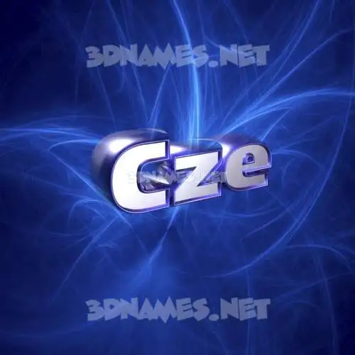 cze in Plasma style - 3D name wallpaper