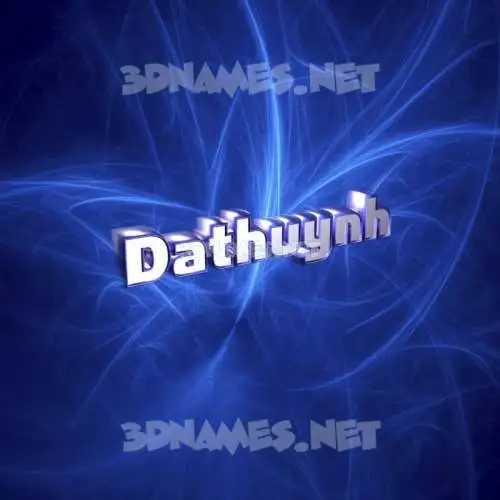dathuynh in Plasma style - 3D name wallpaper