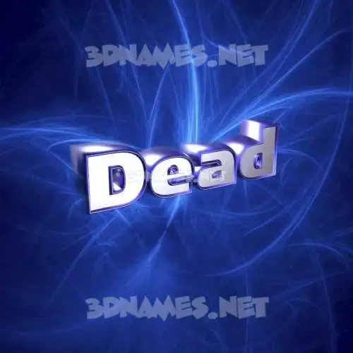 dead in Plasma style - 3D name wallpaper dead in Plasma style - 3D name wallpaper