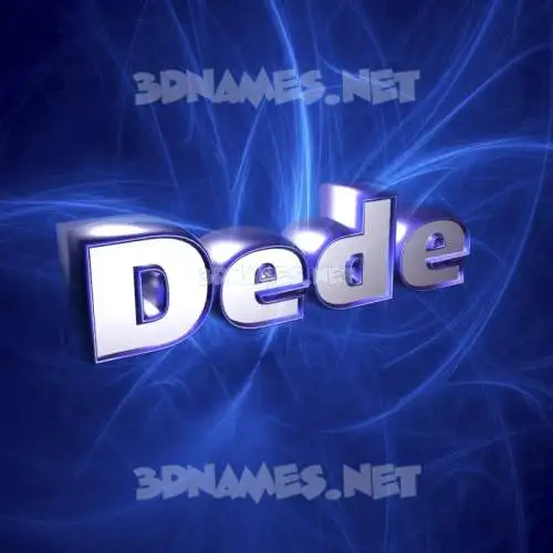 dede in Plasma style - 3D name wallpaper dede in Plasma style - 3D name wallpaper