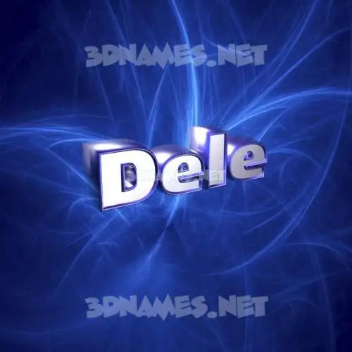 dele in Plasma style - 3D name wallpaper dele in Plasma style - 3D name wallpaper