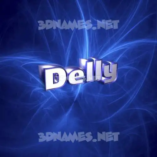 delly in Plasma style - 3D name wallpaper delly in Plasma style - 3D name wallpaper