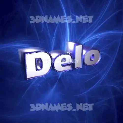 delo in Plasma style - 3D name wallpaper delo in Plasma style - 3D name wallpaper