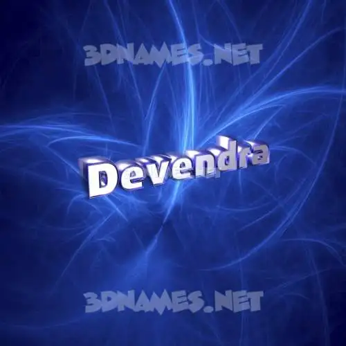 devendra in Plasma style - 3D name wallpaper