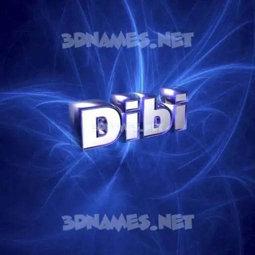 dibi in Plasma style - 3D name wallpaper dibi in Plasma style - 3D name wallpaper