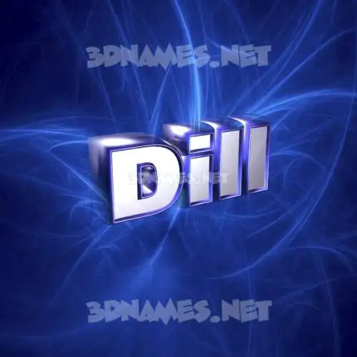 dill in Plasma style - 3D name wallpaper dill in Plasma style - 3D name wallpaper