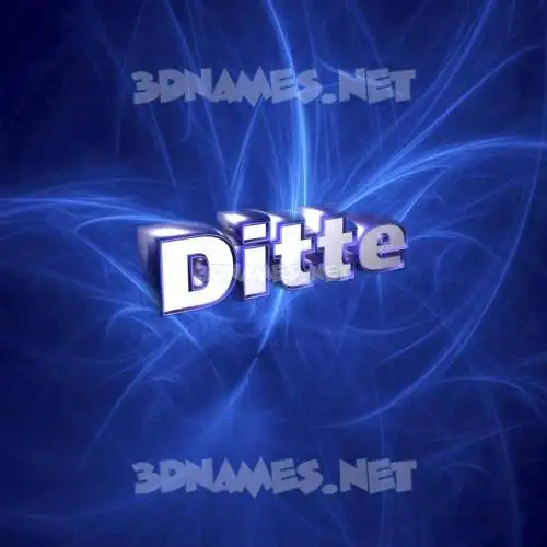ditte in Plasma style - 3D name wallpaper ditte in Plasma style - 3D name wallpaper