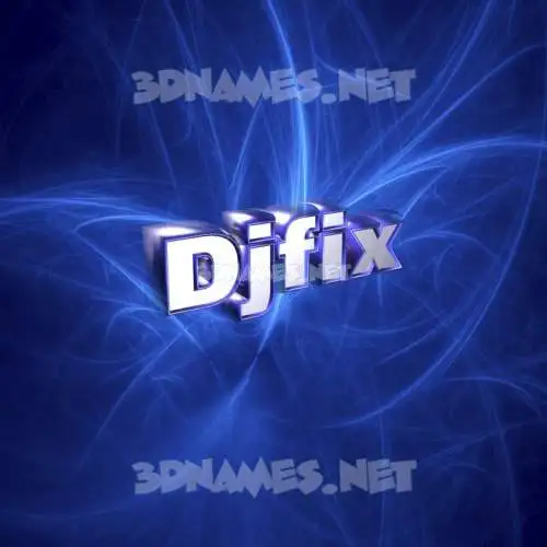 djfix in Plasma style - 3D name wallpaper djfix in Plasma style - 3D name wallpaper