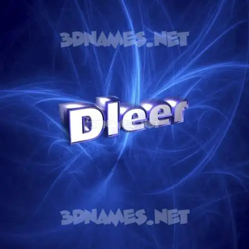 dleer in Plasma style - 3D name wallpaper dleer in Plasma style - 3D name wallpaper