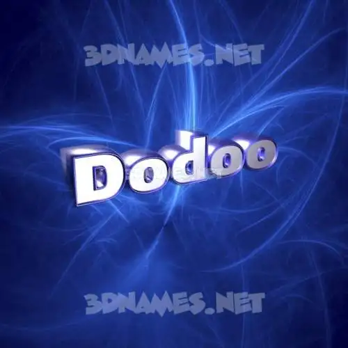 dodoo in Plasma style - 3D name wallpaper