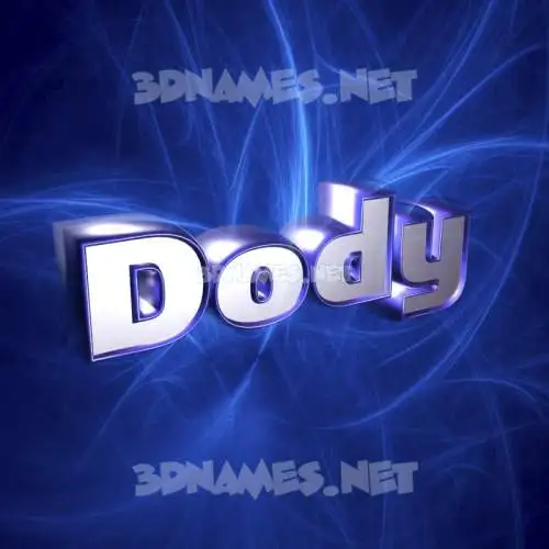 dody in Plasma style - 3D name wallpaper dody in Plasma style - 3D name wallpaper