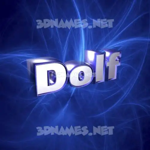 dolf in Plasma style - 3D name wallpaper