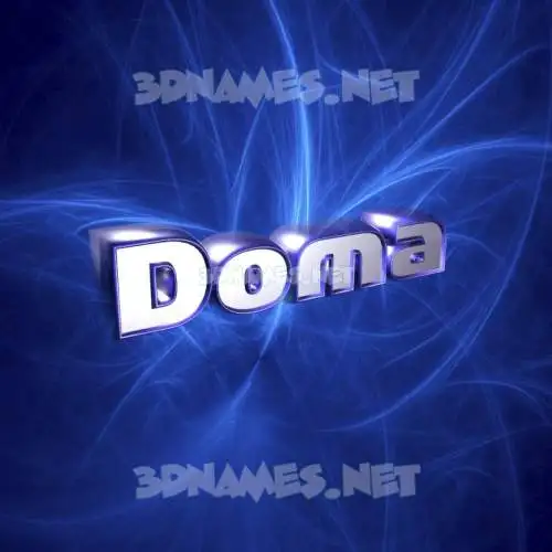 doma in Plasma style - 3D name wallpaper doma in Plasma style - 3D name wallpaper