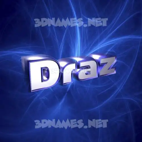 draz in Plasma style - 3D name wallpaper draz in Plasma style - 3D name wallpaper