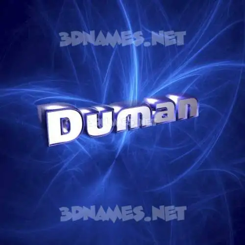 duman in Plasma style - 3D name wallpaper duman in Plasma style - 3D name wallpaper