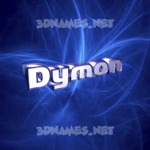 dymon in Plasma style - 3D name wallpaper