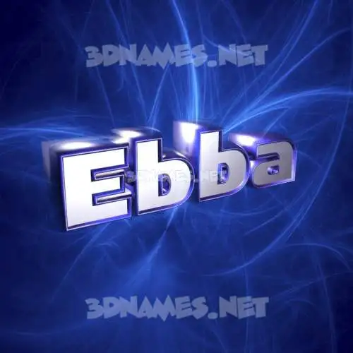ebba in Plasma style - 3D name wallpaper ebba in Plasma style - 3D name wallpaper