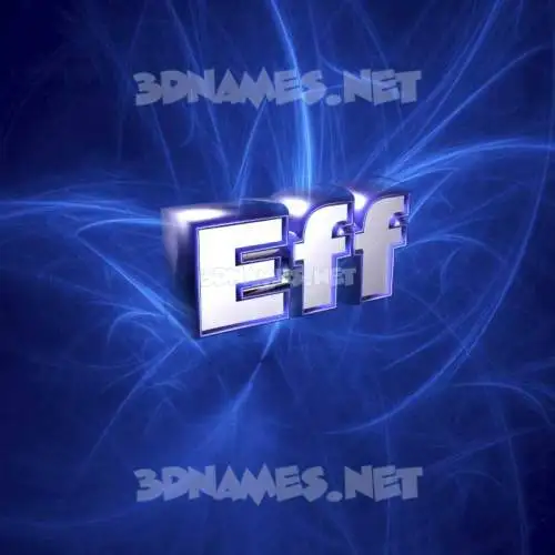 eff in Plasma style - 3D name wallpaper eff in Plasma style - 3D name wallpaper