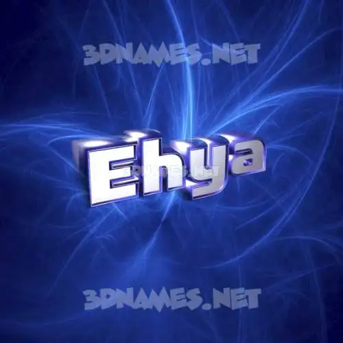 ehya in Plasma style - 3D name wallpaper