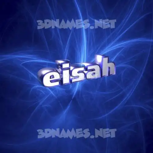 eisah in Plasma style - 3D name wallpaper
