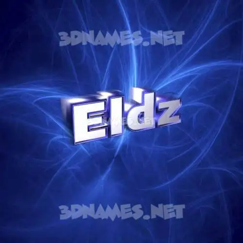 eldz in Plasma style - 3D name wallpaper eldz in Plasma style - 3D name wallpaper
