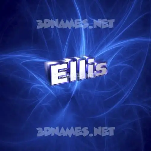 ellis in Plasma style - 3D name wallpaper ellis in Plasma style - 3D name wallpaper
