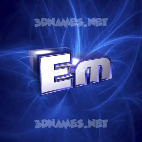 em in Plasma style - 3D name wallpaper em in Plasma style - 3D name wallpaper