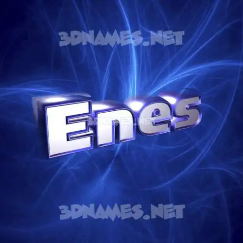 enes in Plasma style - 3D name wallpaper enes in Plasma style - 3D name wallpaper