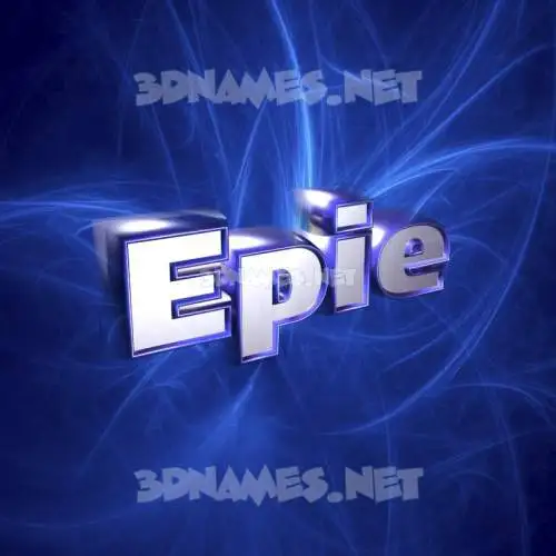 epie in Plasma style - 3D name wallpaper epie in Plasma style - 3D name wallpaper