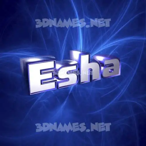 esha in Plasma style - 3D name wallpaper esha in Plasma style - 3D name wallpaper