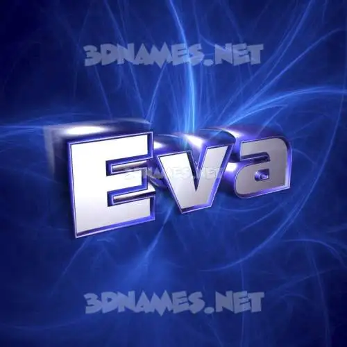 eva in Plasma style - 3D name wallpaper eva in Plasma style - 3D name wallpaper