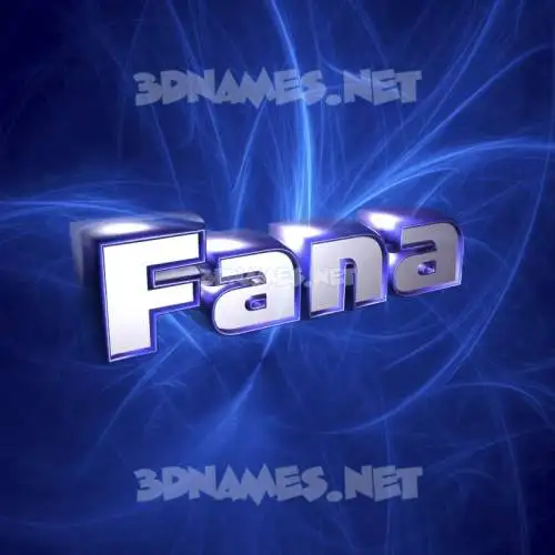 fana in Plasma style - 3D name wallpaper fana in Plasma style - 3D name wallpaper