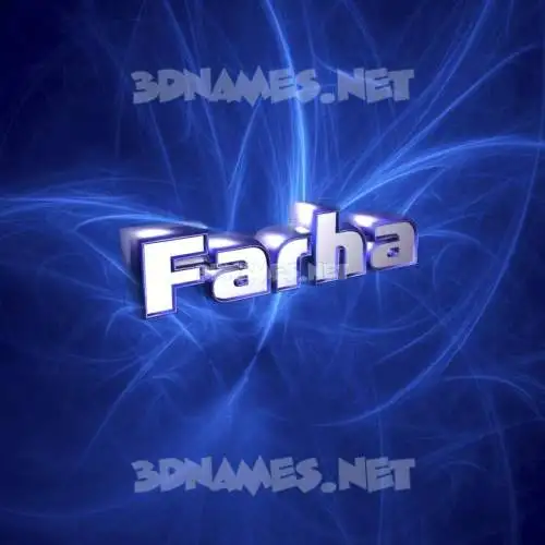 farha in Plasma style - 3D name wallpaper farha in Plasma style - 3D name wallpaper