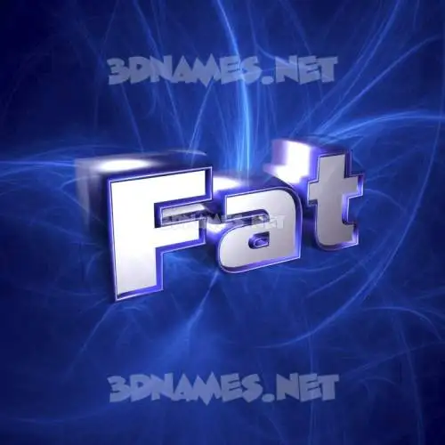 fat in Plasma style - 3D name wallpaper fat in Plasma style - 3D name wallpaper