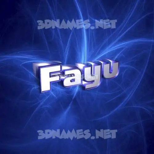 fayu in Plasma style - 3D name wallpaper fayu in Plasma style - 3D name wallpaper